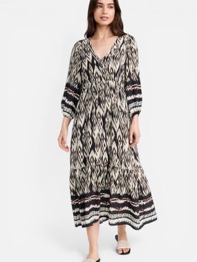 Velvet Catherine Dress Maxi Length Size Medium Boho Revival Relaxed Fit